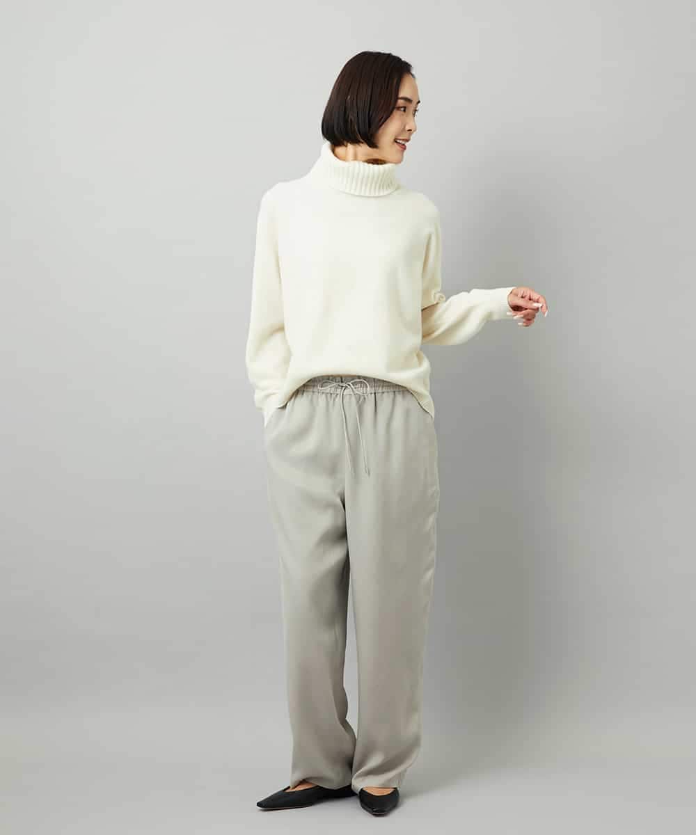 FMLAD19210 MICHEL KLEIN(ミッシェルクラン) [セットアップ対応]コージーパンツ ベージュ