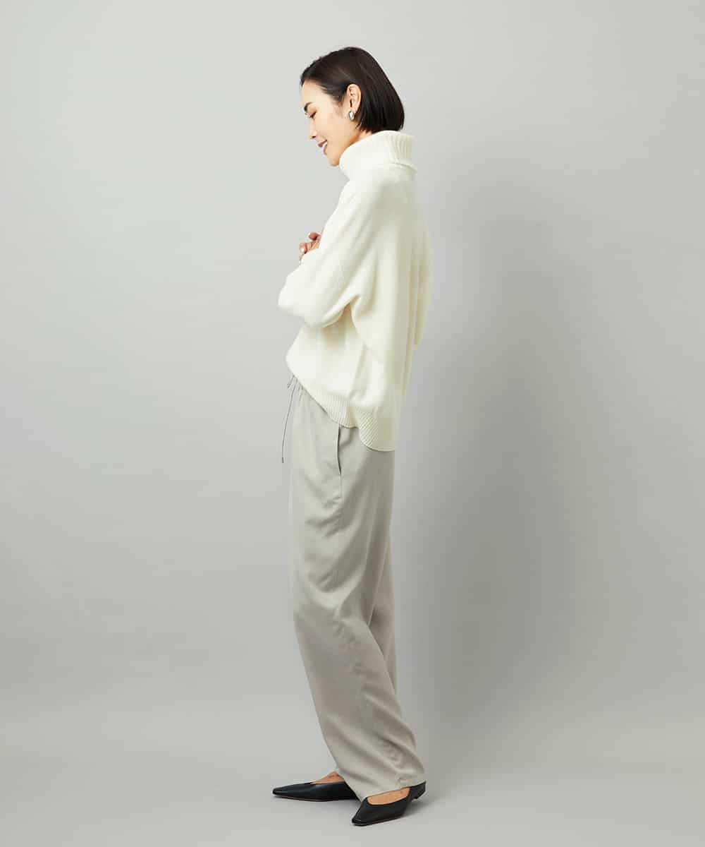 FMLAD19210 MICHEL KLEIN(ミッシェルクラン) [セットアップ対応]コージーパンツ ベージュ