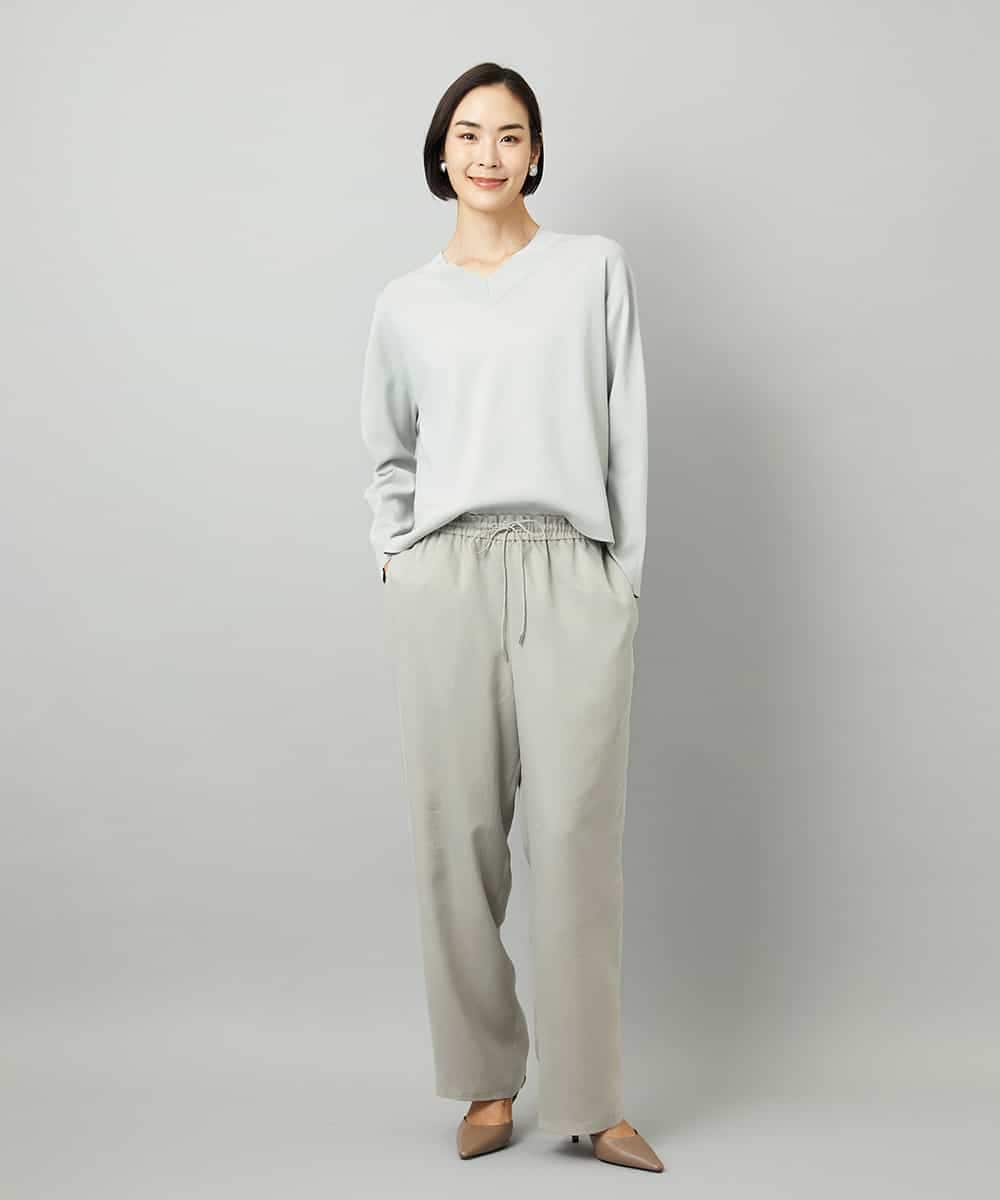 FMLAD19210 MICHEL KLEIN(ミッシェルクラン) [セットアップ対応]コージーパンツ ベージュ