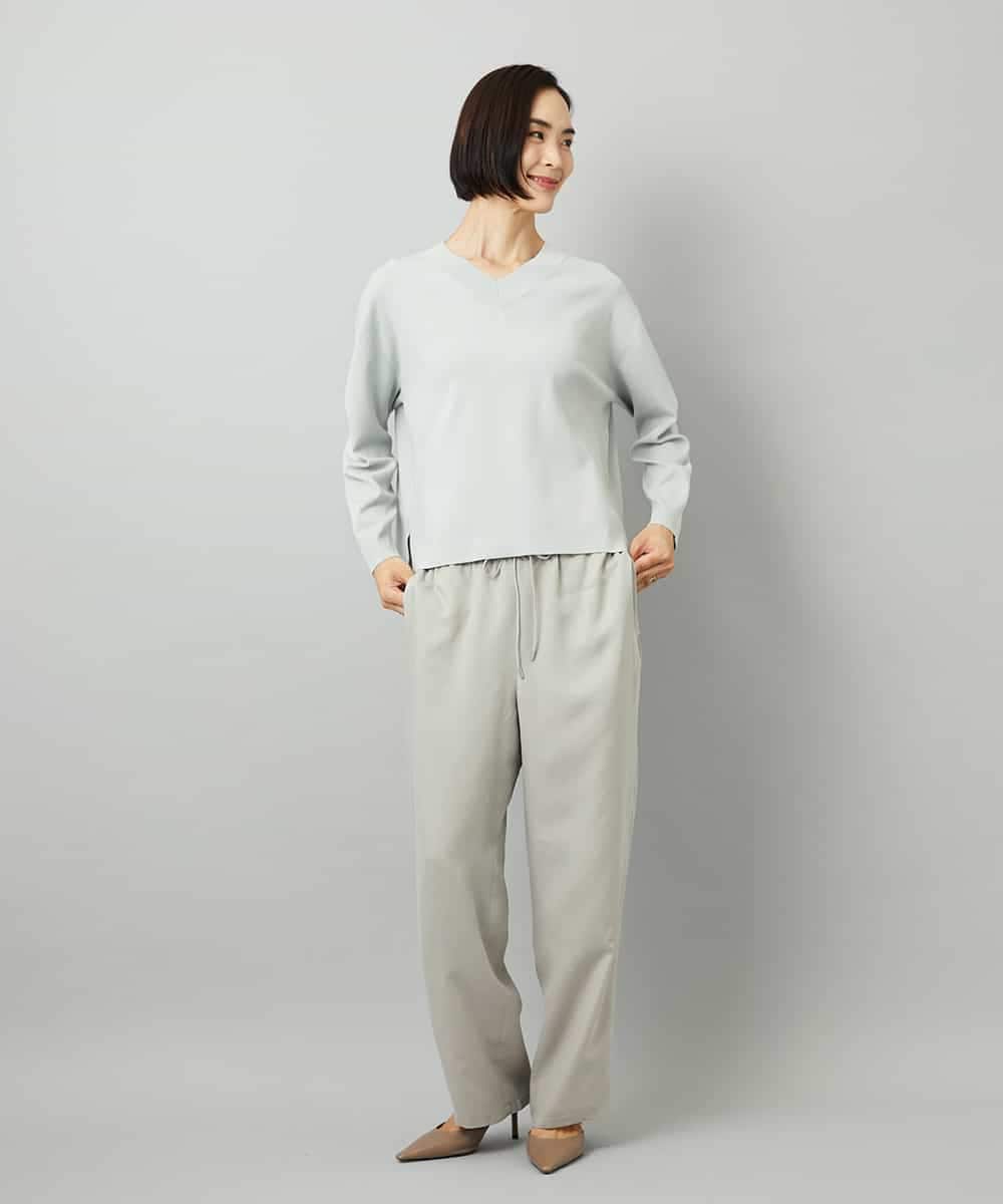 FMLAD19210 MICHEL KLEIN(ミッシェルクラン) [セットアップ対応]コージーパンツ ベージュ