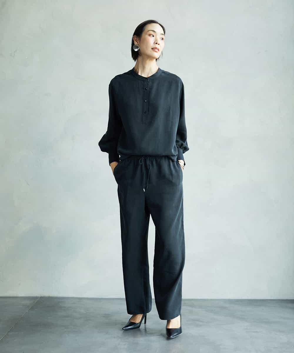 FMLAD19210 MICHEL KLEIN(ミッシェルクラン) [セットアップ対応]コージーパンツ ベージュ