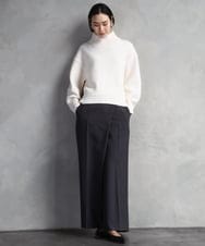 FMLAD21250 MICHEL KLEIN(ミッシェルクラン) ラップバレルパンツ ダークグレー