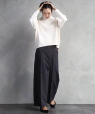 FMLAD21250 MICHEL KLEIN(ミッシェルクラン) ラップバレルパンツ ダークグレー