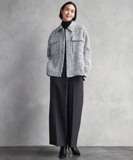 FMLAD21250 MICHEL KLEIN(ミッシェルクラン) ラップバレルパンツ ダークグレー