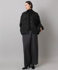 FMLAD21250 MICHEL KLEIN(ミッシェルクラン) ラップバレルパンツ ダークグレー