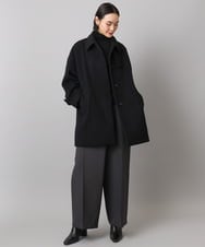 FMLAD21250 MICHEL KLEIN(ミッシェルクラン) ラップバレルパンツ ダークグレー