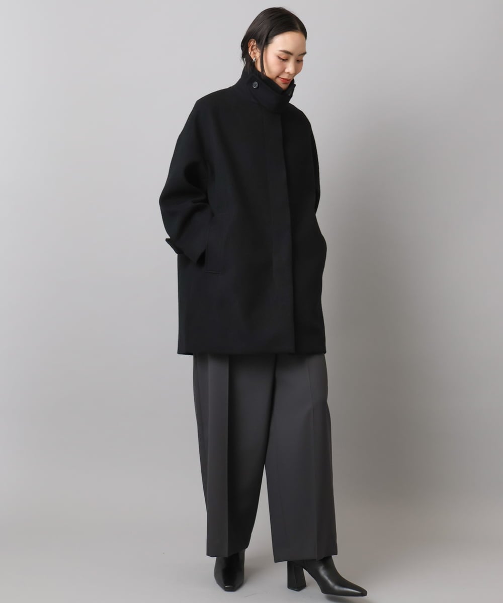 FMLAD21250 MICHEL KLEIN(ミッシェルクラン) ラップバレルパンツ ダークグレー