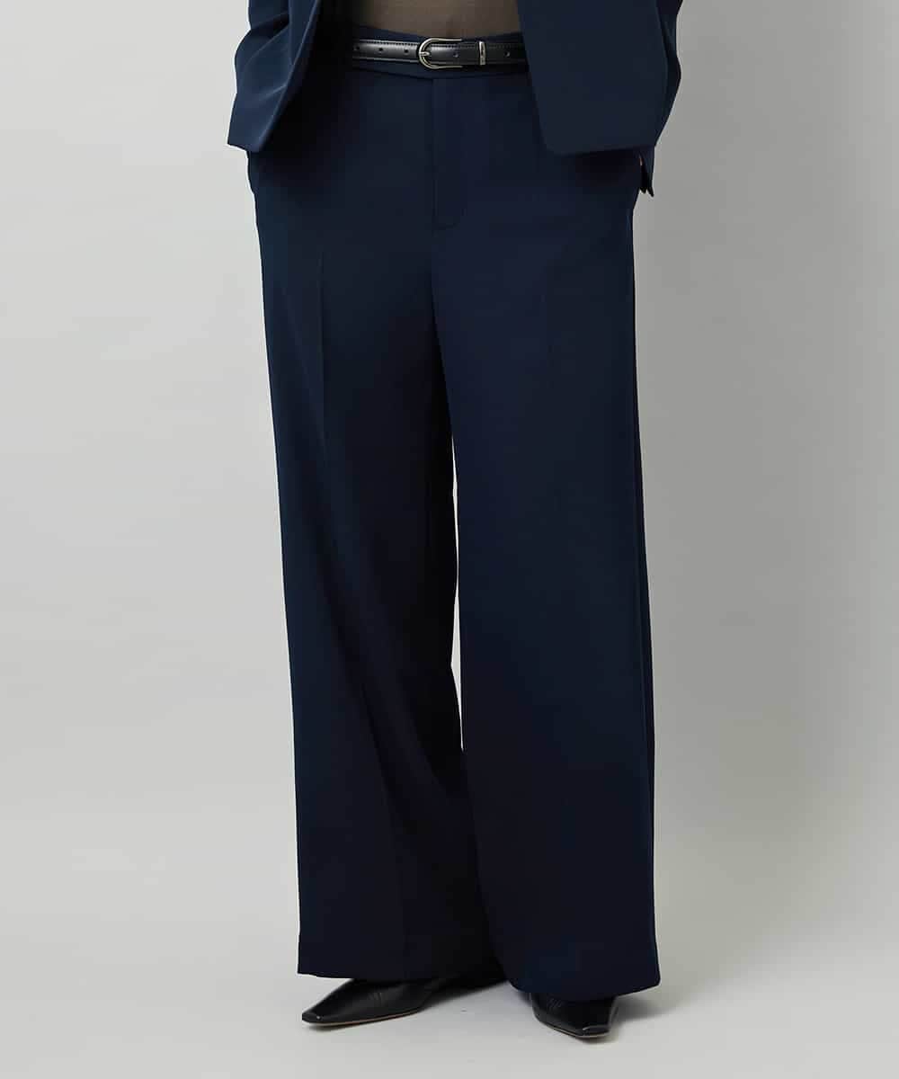 FMLAD25250 MICHEL KLEIN(ミッシェルクラン) [セットアップ対応]ワイドパンツ ネイビー