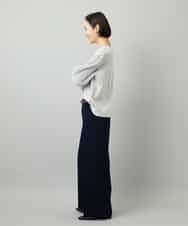 FMLAD25250 MICHEL KLEIN(ミッシェルクラン) [セットアップ対応]ワイドパンツ ネイビー