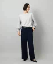 FMLAD25250 MICHEL KLEIN(ミッシェルクラン) [セットアップ対応]ワイドパンツ ネイビー