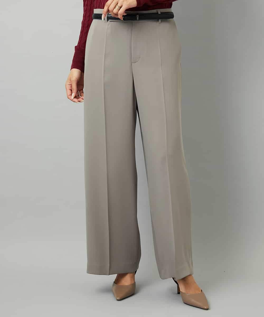 FMLAD25250 MICHEL KLEIN(ミッシェルクラン) [セットアップ対応]ワイドパンツ ネイビー
