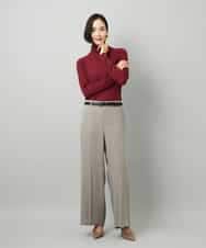 FMLAD25250 MICHEL KLEIN(ミッシェルクラン) [セットアップ対応]ワイドパンツ ネイビー