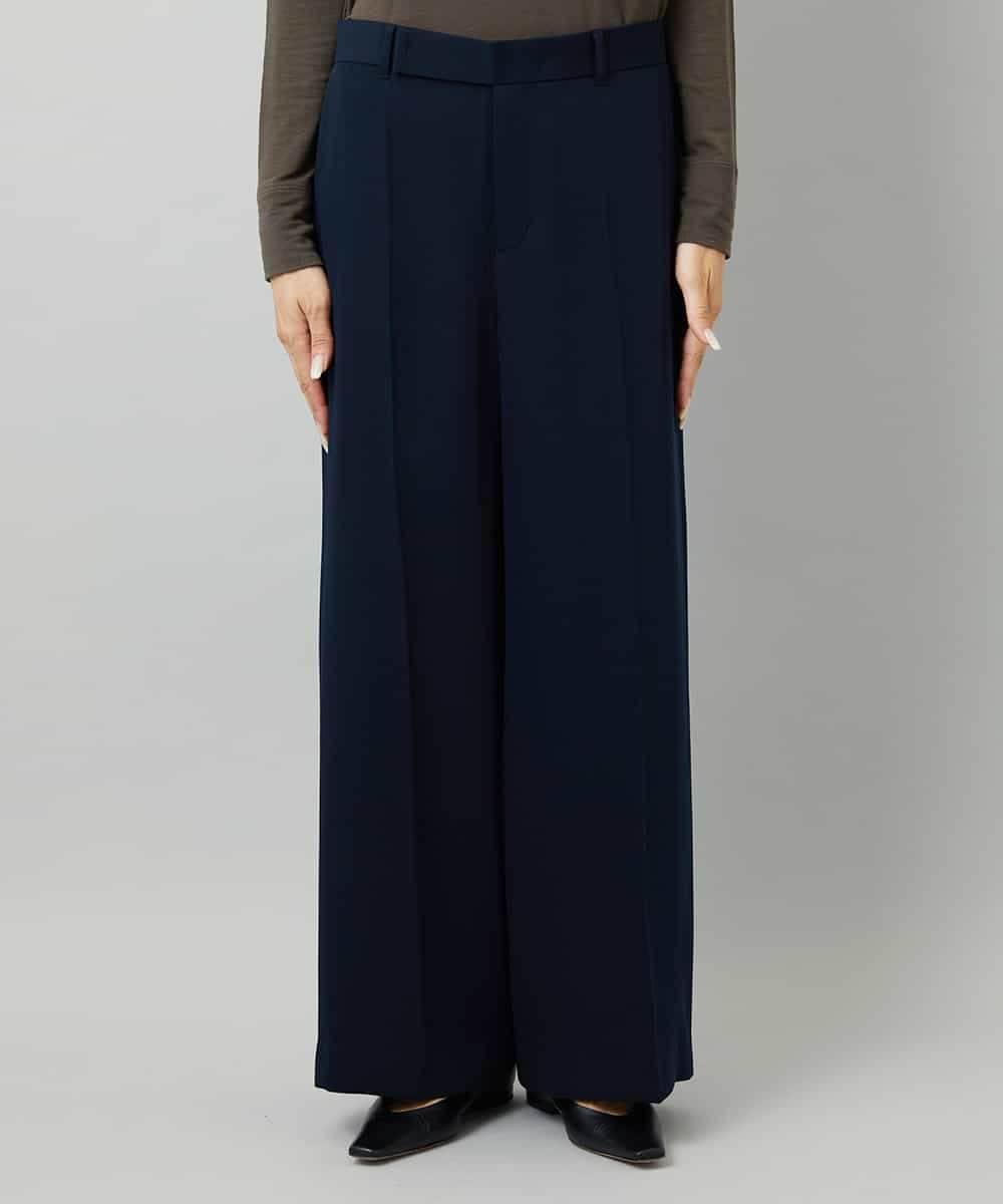 FMLAD25250 MICHEL KLEIN(ミッシェルクラン) [セットアップ対応]ワイドパンツ ネイビー