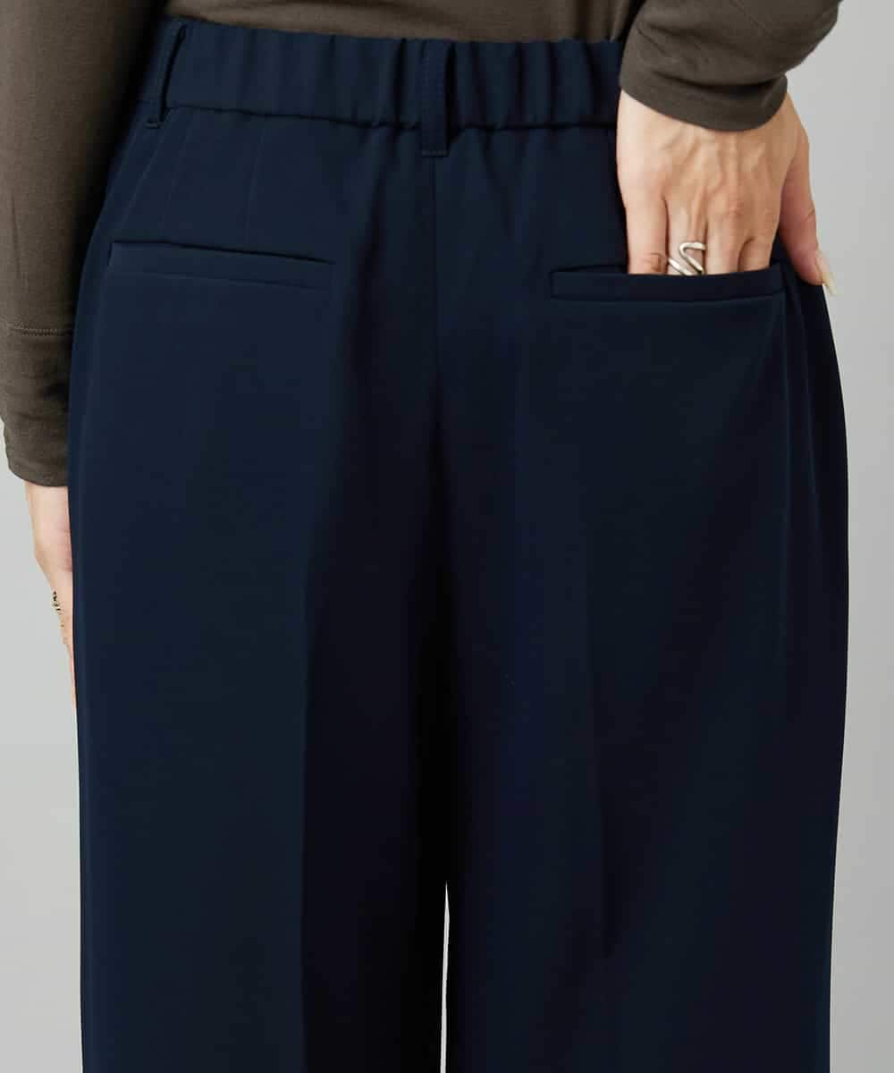 FMLAD25250 MICHEL KLEIN(ミッシェルクラン) [セットアップ対応]ワイドパンツ ネイビー