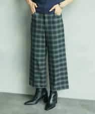 FMLAD28180 MICHEL KLEIN(ミッシェルクラン) [定番人気]ストレッチ裏起毛ワイドパンツ グレー