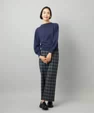 FMLAD28180 MICHEL KLEIN(ミッシェルクラン) [定番人気]ストレッチ裏起毛ワイドパンツ グレー