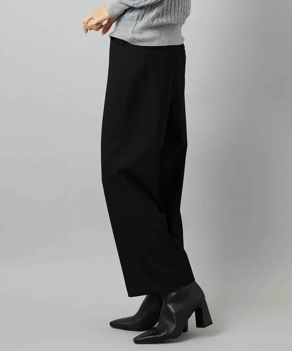 FMLAD28180 MICHEL KLEIN(ミッシェルクラン) [定番人気]ストレッチ裏起毛ワイドパンツ グレー