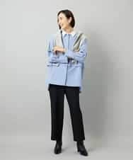 FMLAD28180 MICHEL KLEIN(ミッシェルクラン) [定番人気]ストレッチ裏起毛ワイドパンツ グレー