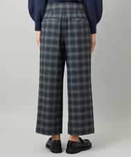 FMLAD28180 MICHEL KLEIN(ミッシェルクラン) [定番人気]ストレッチ裏起毛ワイドパンツ グレー