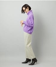 FMLAD30180 MICHEL KLEIN(ミッシェルクラン) ［定番人気/新色追加］裏起毛ワイドクロップドパンツ(機能素材) ベージュ