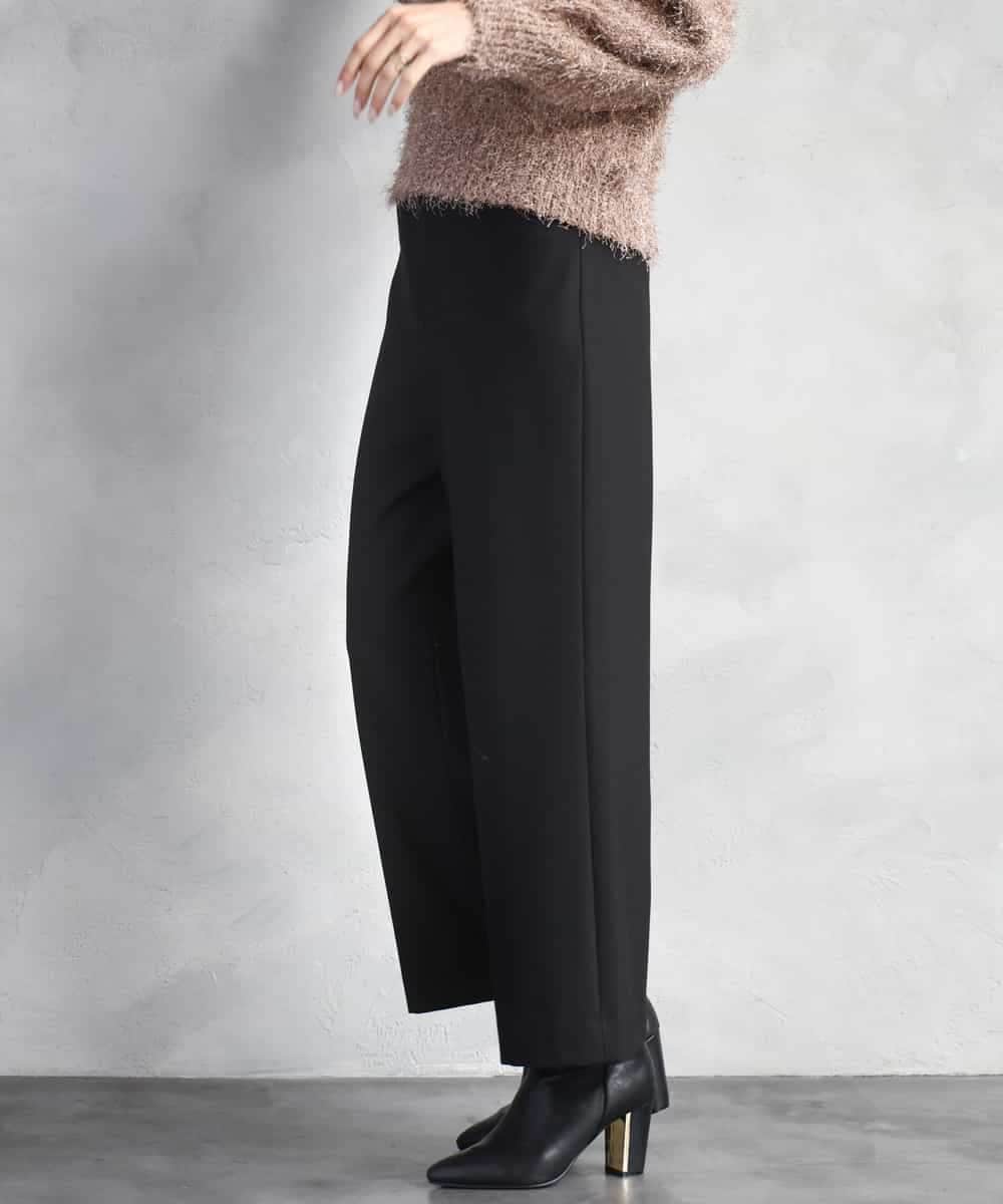 FMLAD30180 MICHEL KLEIN(ミッシェルクラン) ［定番人気/新色追加］裏起毛ワイドクロップドパンツ(機能素材) ベージュ