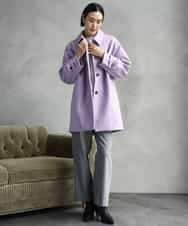 FMLAD30180 MICHEL KLEIN(ミッシェルクラン) ［定番人気/新色追加］裏起毛ワイドクロップドパンツ(機能素材) ベージュ