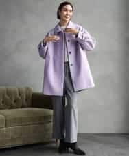 FMLAD30180 MICHEL KLEIN(ミッシェルクラン) ［定番人気/新色追加］裏起毛ワイドクロップドパンツ(機能素材) ベージュ