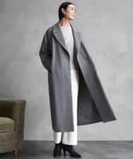 FMLAD30180 MICHEL KLEIN(ミッシェルクラン) ［定番人気/新色追加］裏起毛ワイドクロップドパンツ(機能素材) ベージュ