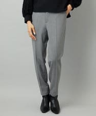 FMLAD31200 MICHEL KLEIN(ミッシェルクラン) ［定番素材］裏起毛ストレッチテーパードパンツ(機能素材) ベージュ