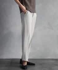 FMLAD31200 MICHEL KLEIN(ミッシェルクラン) ［定番素材］裏起毛ストレッチテーパードパンツ(機能素材) ベージュ