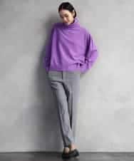 FMLAD31200 MICHEL KLEIN(ミッシェルクラン) ［定番素材］裏起毛ストレッチテーパードパンツ(機能素材) ベージュ