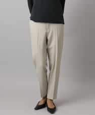 FMLAD31200 MICHEL KLEIN(ミッシェルクラン) ［定番素材］裏起毛ストレッチテーパードパンツ(機能素材) ベージュ