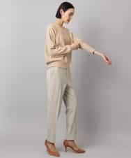 FMLAD31200 MICHEL KLEIN(ミッシェルクラン) ［定番素材］裏起毛ストレッチテーパードパンツ(機能素材) ベージュ