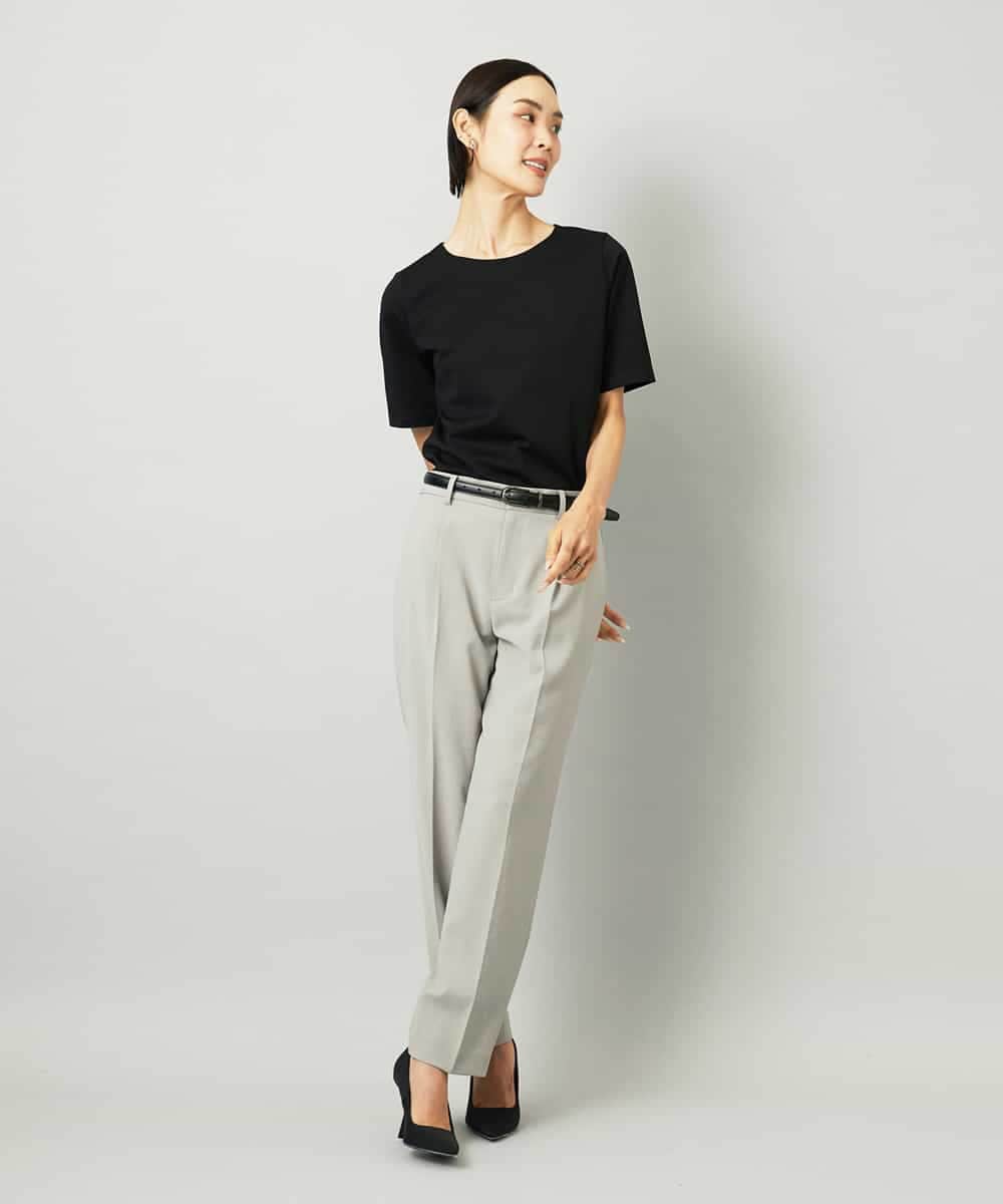 FMLAD35250 MICHEL KLEIN(ミッシェルクラン) [セットアップ対応]テーパードパンツ グレー