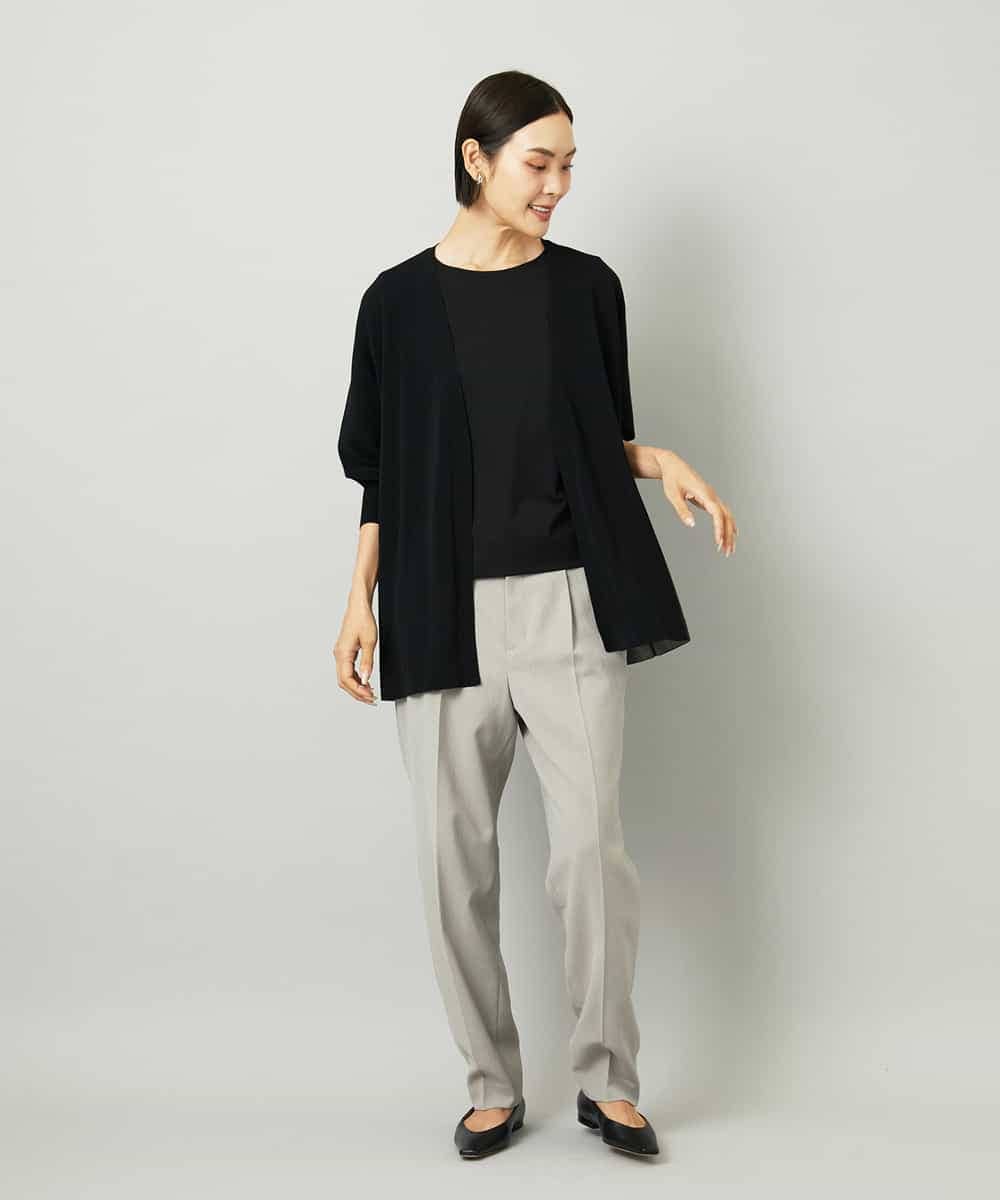 FMLAD35250 MICHEL KLEIN(ミッシェルクラン) [セットアップ対応]テーパードパンツ グレー