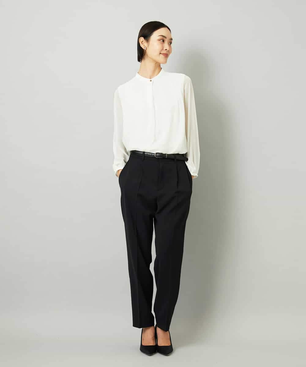 FMLAD35250 MICHEL KLEIN(ミッシェルクラン) [セットアップ対応]テーパードパンツ グレー