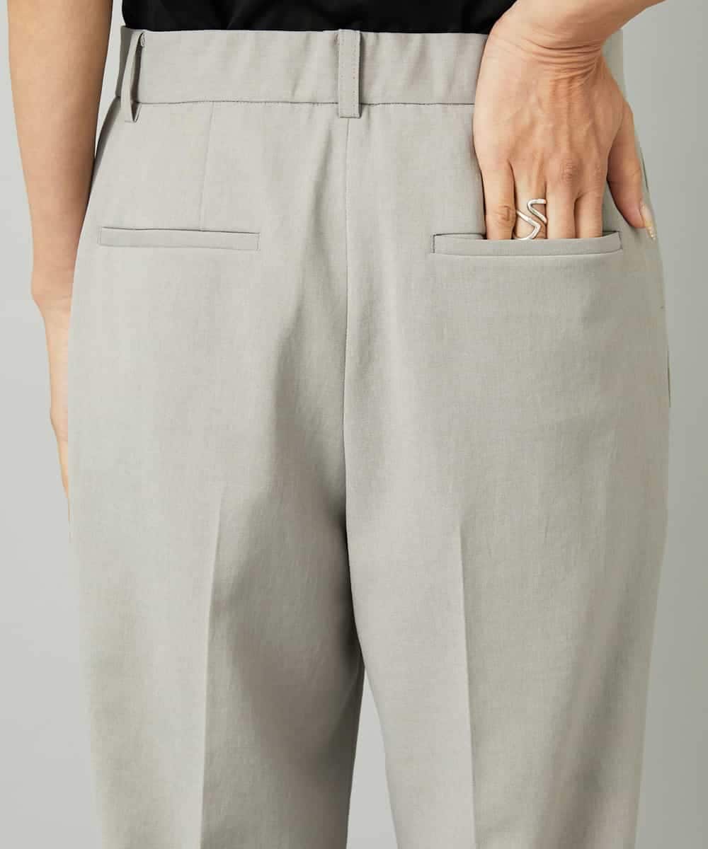 FMLAD35250 MICHEL KLEIN(ミッシェルクラン) [セットアップ対応]テーパードパンツ グレー