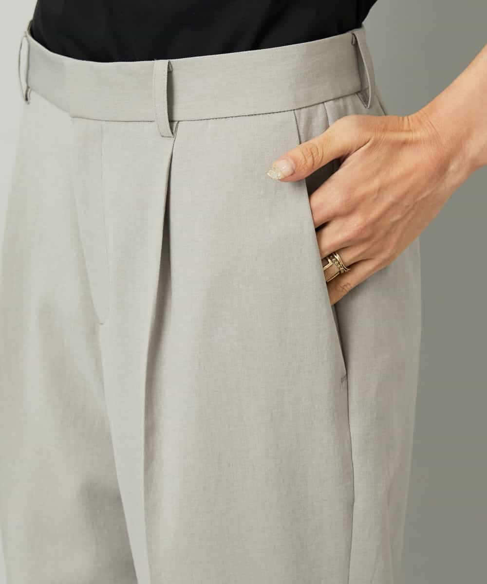 FMLAD35250 MICHEL KLEIN(ミッシェルクラン) [セットアップ対応]テーパードパンツ グレー