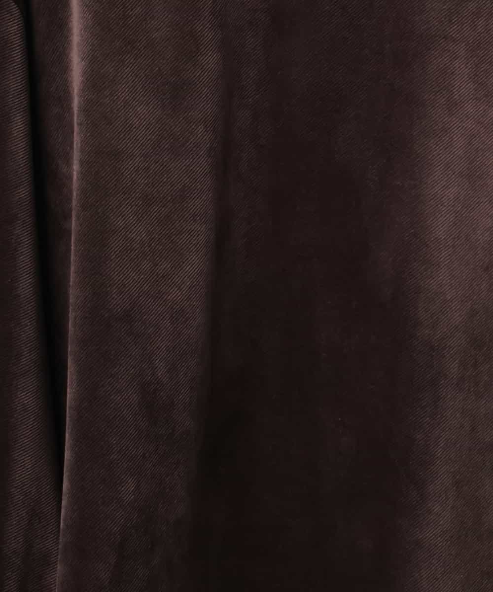 FMLAG01250 MICHEL KLEIN(ミッシェルクラン) [セットアップ対応]ベロアドロストワイドパンツ ブラック