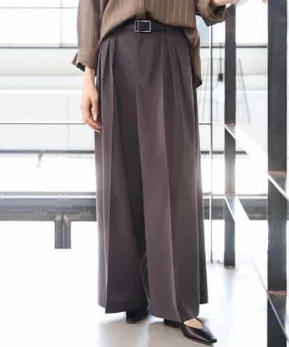 FMLAG02260 MICHEL KLEIN 微起毛ワイドパンツ