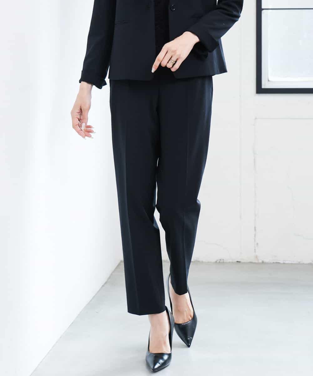 FMLAG03260 MICHEL KLEIN(ミッシェルクラン) [セットアップ対応]ストレッチテーパードパンツ グレー