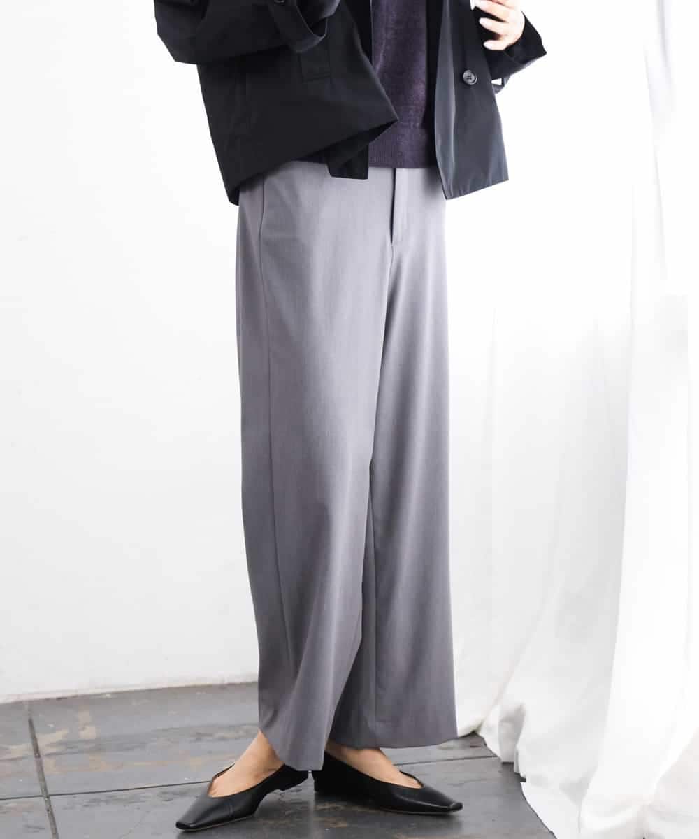 FMLAG04200 MICHEL KLEIN(ミッシェルクラン) [定番人気]ドライストレッチワイドパンツ グレー