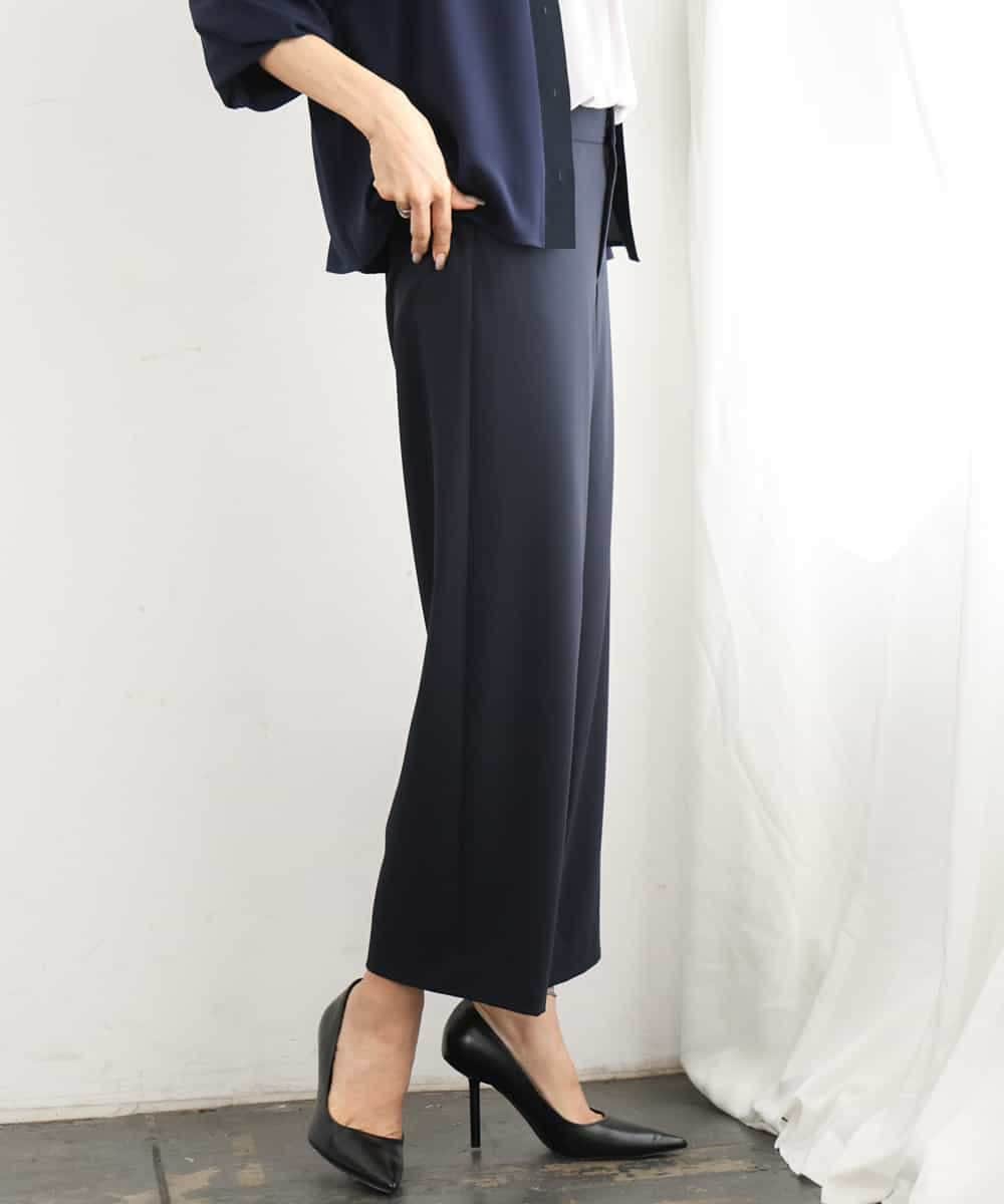 FMLAG04200 MICHEL KLEIN(ミッシェルクラン) [定番人気]ドライストレッチワイドパンツ グレー