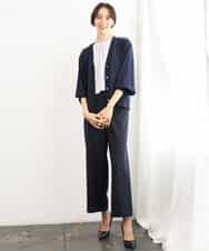 FMLAG04200 MICHEL KLEIN(ミッシェルクラン) [定番人気]ドライストレッチワイドパンツ グレー