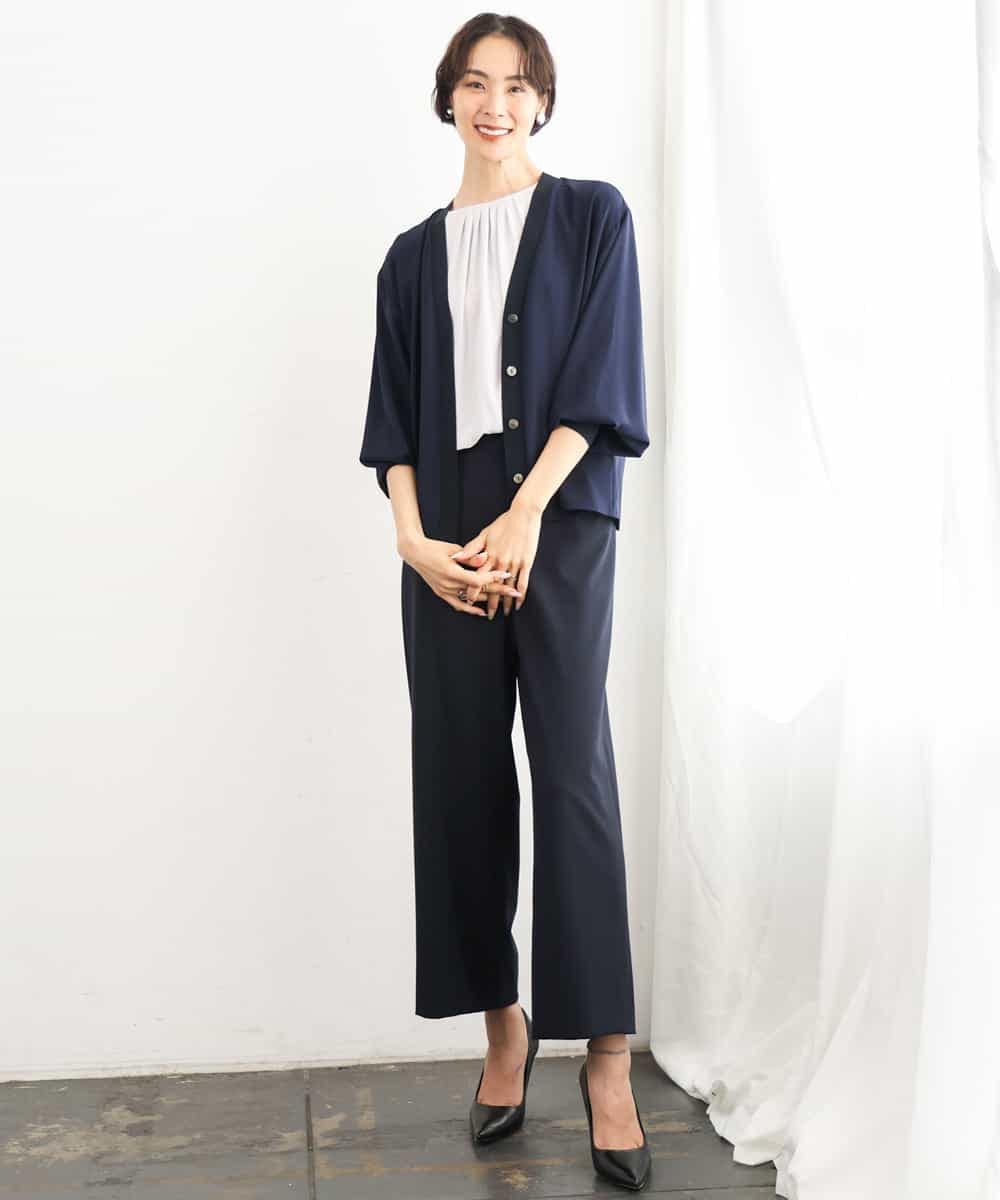 FMLAG04200 MICHEL KLEIN(ミッシェルクラン) [定番人気]ドライストレッチワイドパンツ グレー