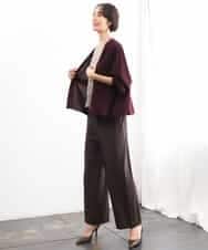 FMLAG04200 MICHEL KLEIN(ミッシェルクラン) [定番人気]ドライストレッチワイドパンツ グレー