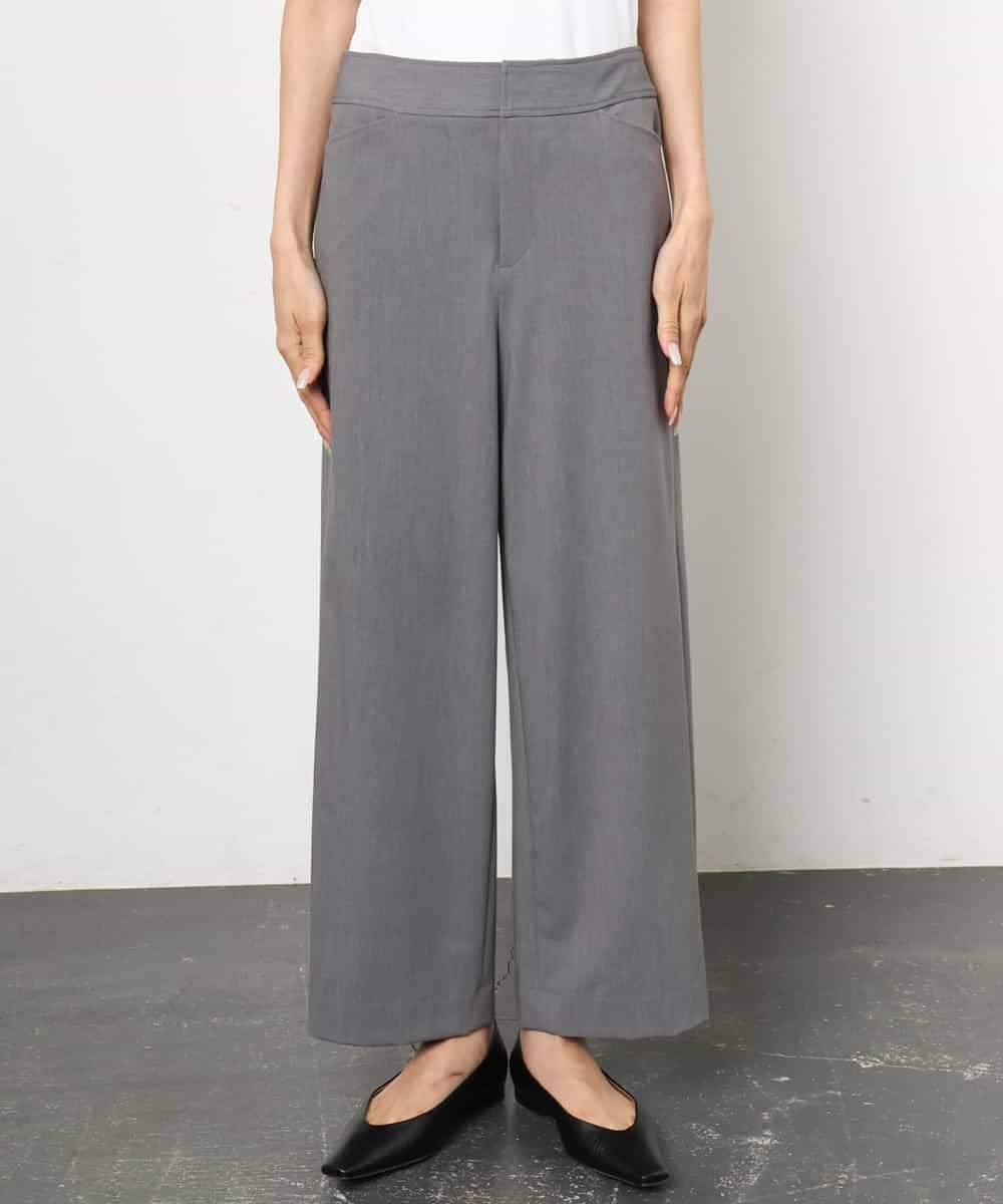 FMLAG04200 MICHEL KLEIN(ミッシェルクラン) [定番人気]ドライストレッチワイドパンツ グレー