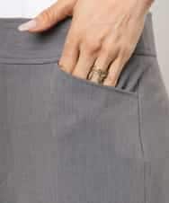FMLAG04200 MICHEL KLEIN(ミッシェルクラン) [定番人気]ドライストレッチワイドパンツ グレー