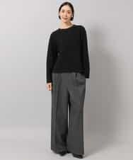 FMLAG40260 MICHEL KLEIN(ミッシェルクラン) センタープレスワイドパンツ グレー