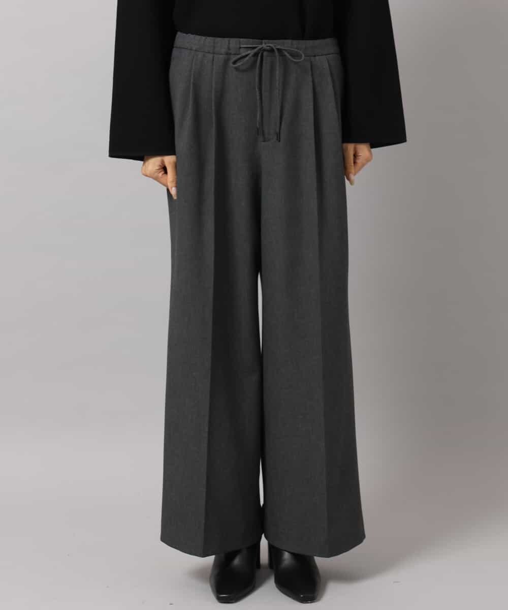 FMLAG40260 MICHEL KLEIN(ミッシェルクラン) センタープレスワイドパンツ グレー